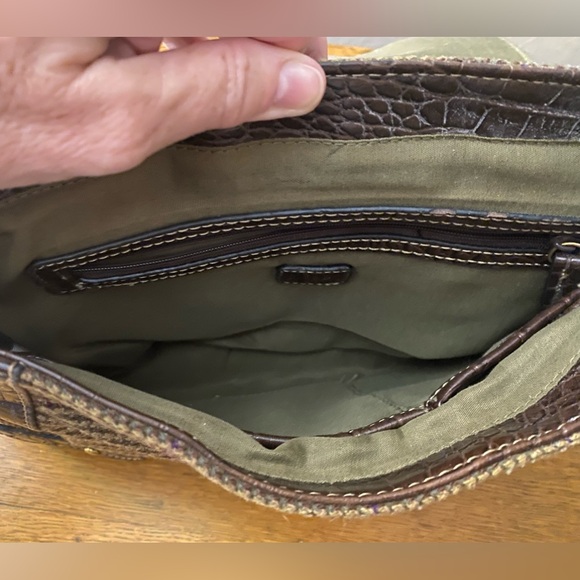 Chaps houndstooth wool and leather purse. - Picture 8 of 8